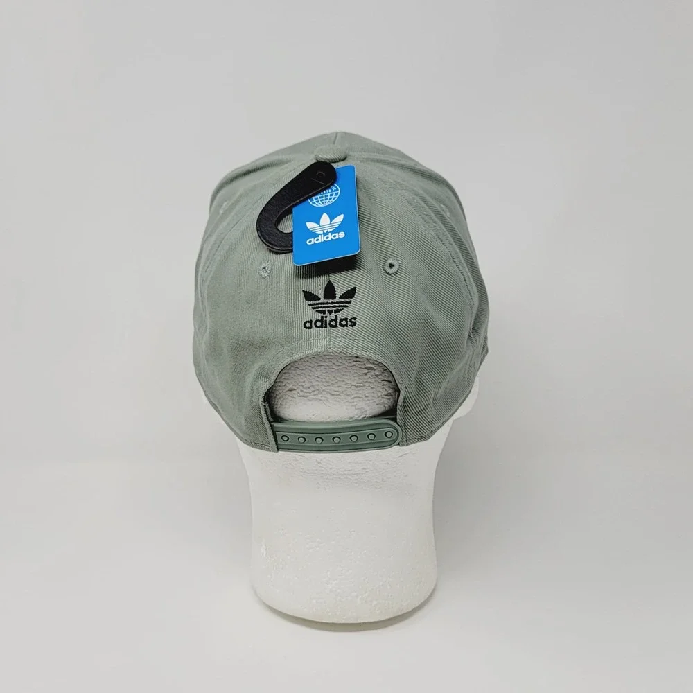 Adidas Originals Icon Snapback 2.0 Hat Mens OSFM Silver Green Trefoil GB4038